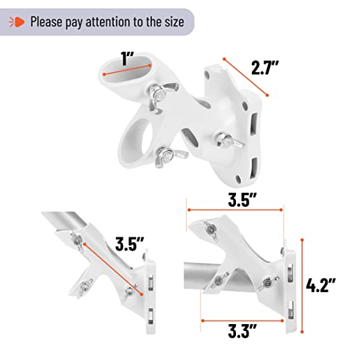 Unco- Aluminum Flag Pole Holder, Heavy Duty Aluminum Mount, Flag Pole Bracket, Flag Pole Holder Mounting Bracket, Flag Pole Brackets For House, Flag Pole Mounting Bracket, Flag Pole Holder For House #TOP2