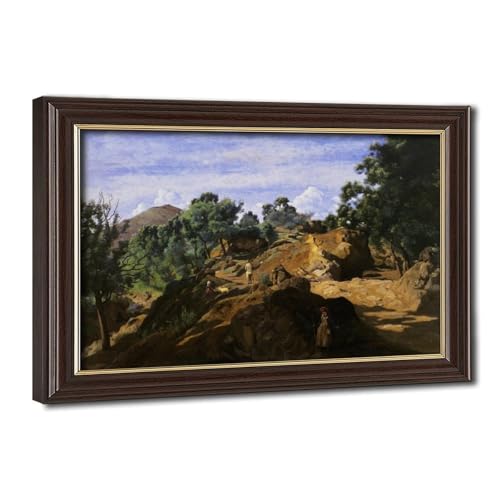 Impression sur toile Corot pour embellir un mur de bureau vide - Cadre 30,5 x 45,7 cm
