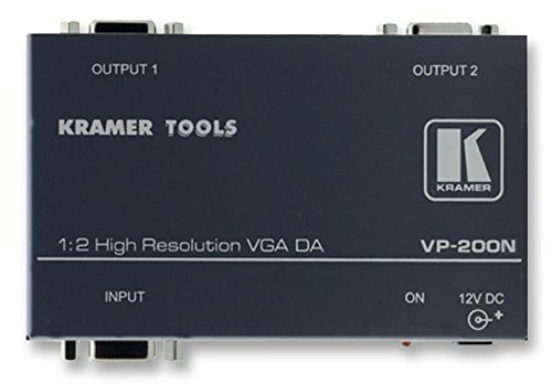 Amplificador de distribución, XGA, 1:2 | Amplificadores de distribución de divisores/extensores de audio visual, 1 unidad – VP-200N o K