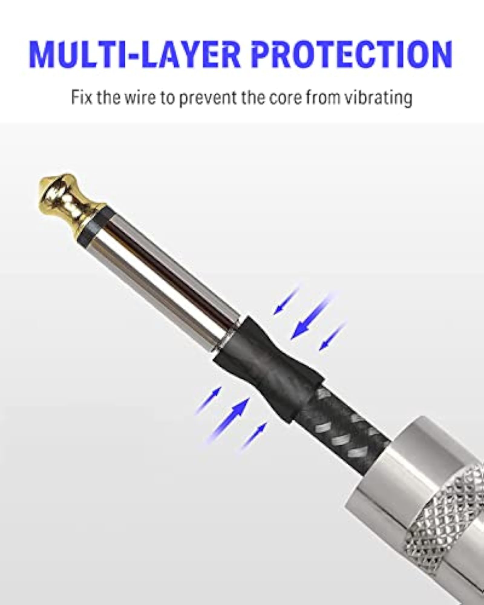 Guitar Cable 10 ft, Electric Instrument Bass Cable AMP Cord