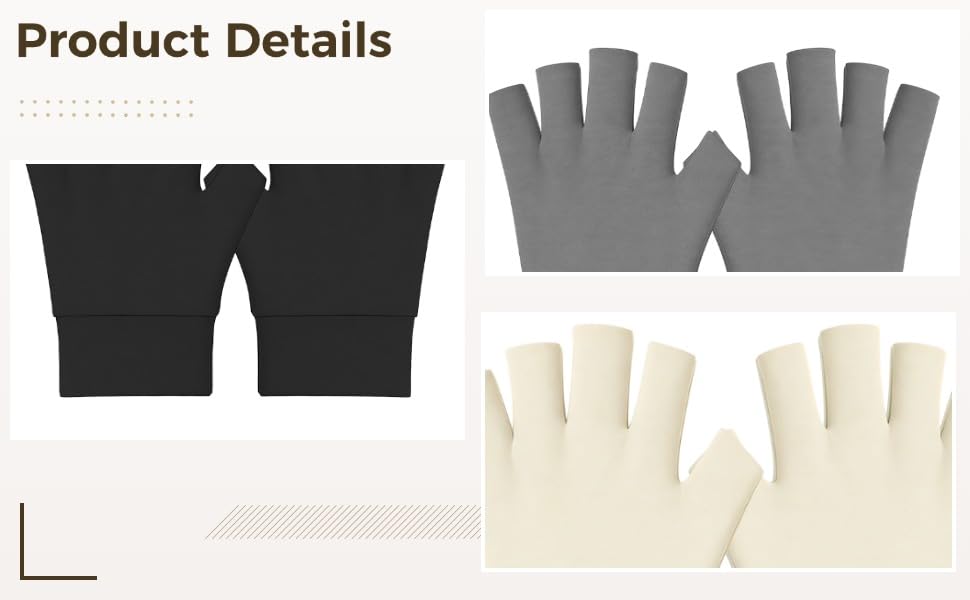 Guantes sin dedos para escribir en la oficina y trabajar con ordenador en invierno 3