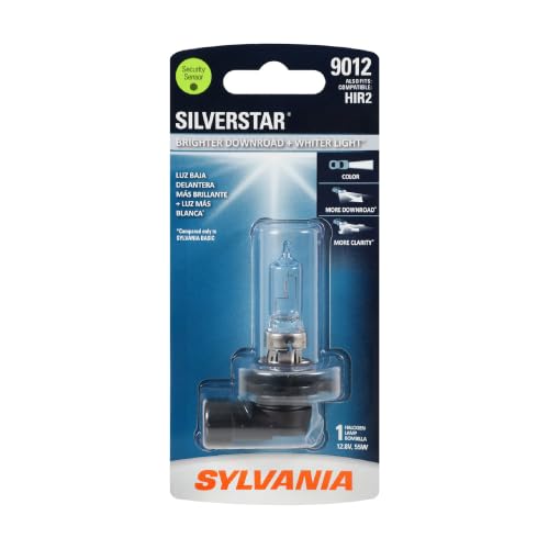 SYLVANIA 9012 SilverStar Halogen Headlight Bulb, High or Low Beam, 1 Bulb