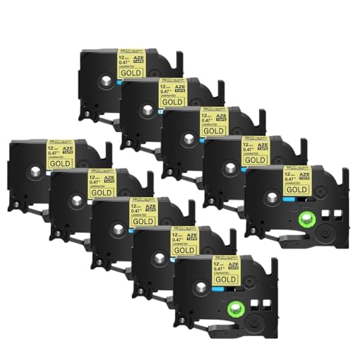 5 10pk TZE-231 TZ-241 TZ131̃~l[g{x(10PK Black on Gold)