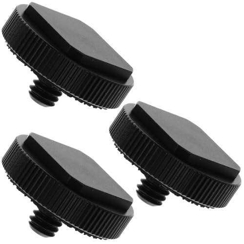 Mikinona 3 pièces Adaptateur Trépied Support Griffe Froide Montage Caméra DSLR Antidérapant pour Accessoires Flash Microphone et Éclairage LED
