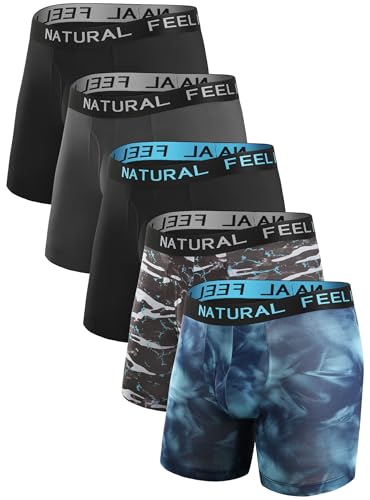 Natural Feelings Mens Underwear Coolzone Boxer Briefs for Men Pack Stretch Performance Quick Dry Sports Underwear