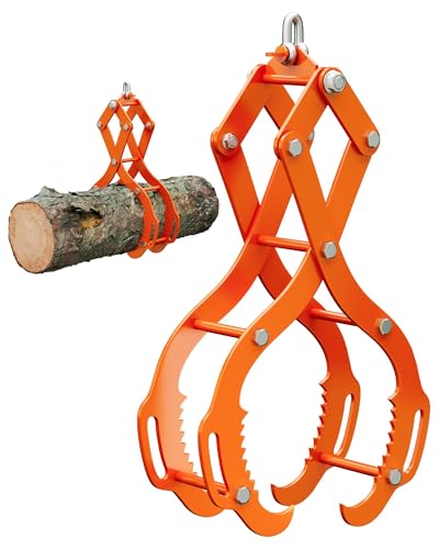 28-In Log Grabber with Steel Swivel Tongs