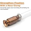 Gas Siphon Pump 1/2'' Copper Valve 6FT Syphon Hose for Water Gasoline Fuel & Other Liquid Safety Self Priming Shaker Siphon Hand Pump Tube