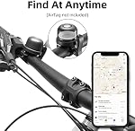 ROCKBROS Bike Bell for Apple AirTag Hidden Bike Mount Bike AirTag Holder GPS Tracker Hidden in Classic Bicycle Bell Anti-Theft for Adults