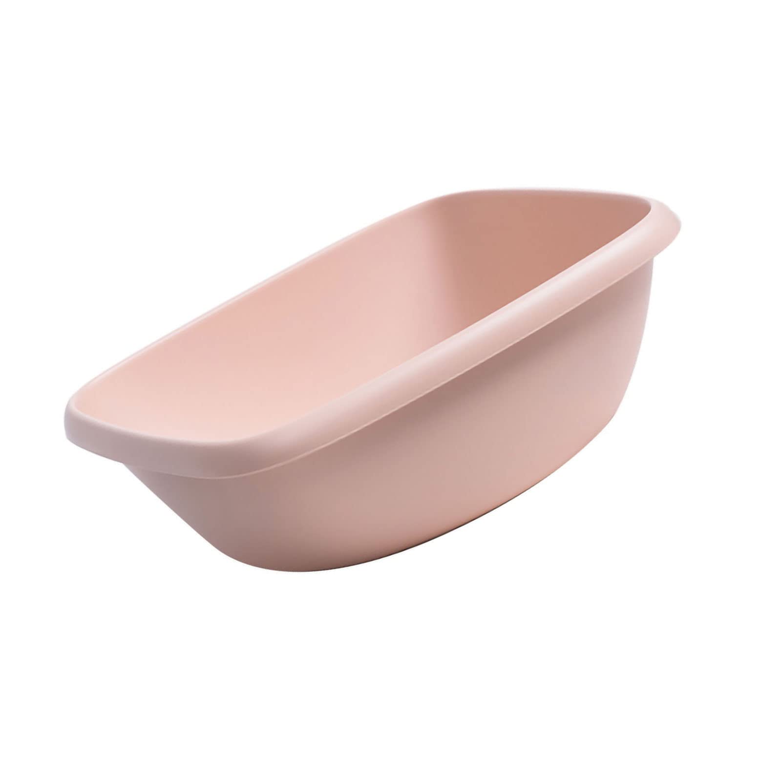 Wakects Lavabo carré en Plastique PP Lavabo à Linge Bord de Bouclage épaissi Conception de Stockage étroite pour Dortoir Lave-Vaisselle Domestique Linge de bébé Bain de Pieds (L Rose)