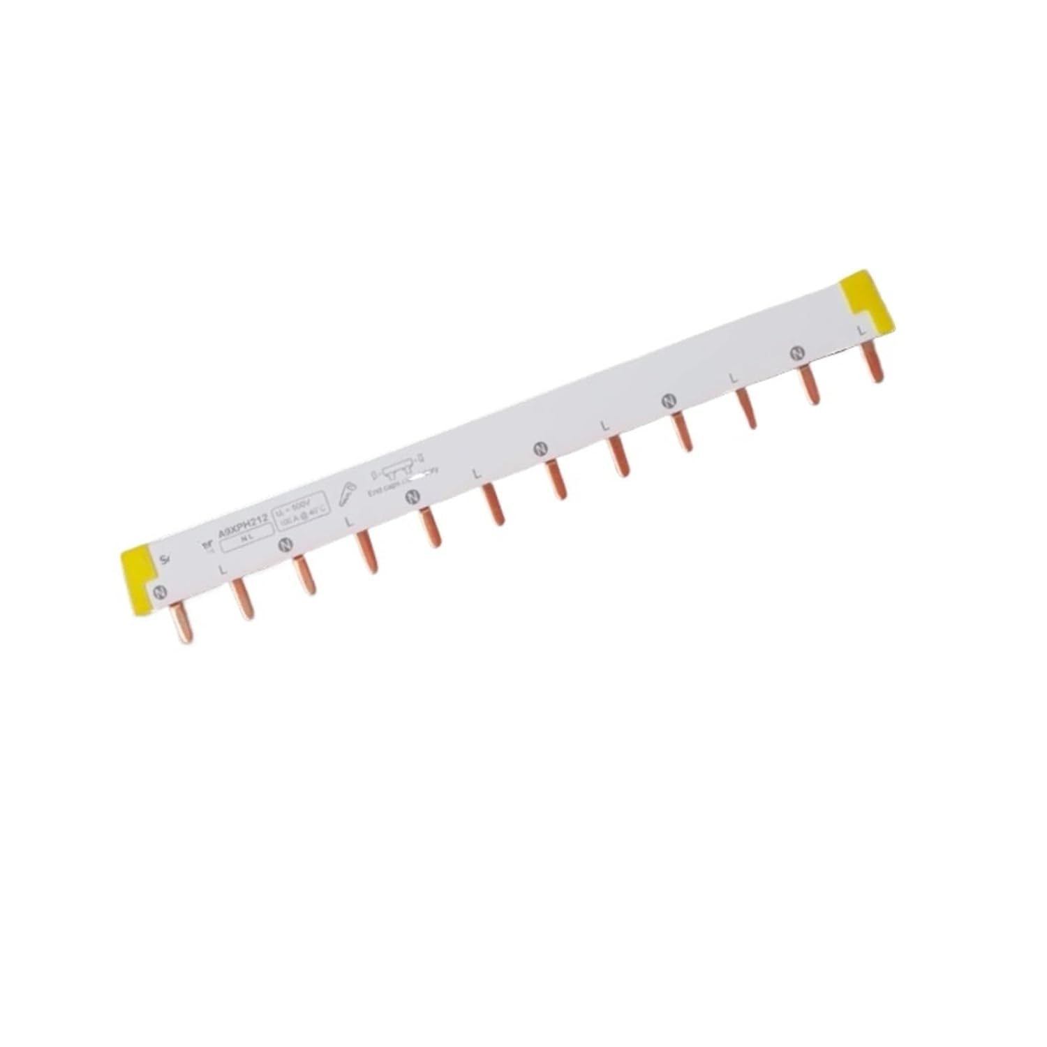 Busbar 1P 12-Position Circuit Breaker 2p3 Terminal Block 24-Circuit Copper air Switch Connection Copper bar(A9XPH324-3P 24 Circuits)