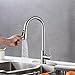 HPUFKOT Kitchen Faucet with Pull Down Sprayer Multitask Mode Single Handle High Arc Pull Out Kitchen Sink Faucet Offers Efficient Cleaning for RV,New Carpet Car Floor Mats