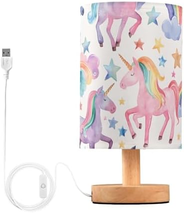 OREZI Kid's Bedside Table Lamps with USB Plug for Bedroom,Magical...