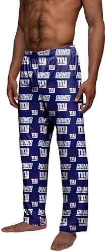FOCO New York Giants Men's Scatter Pattern Pajama Lounge Multi Color Pants2