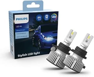 Philips Ultinon Pro3021 LED Car Headlight Bulb (H1), cool white light of 6.000K, set of 2