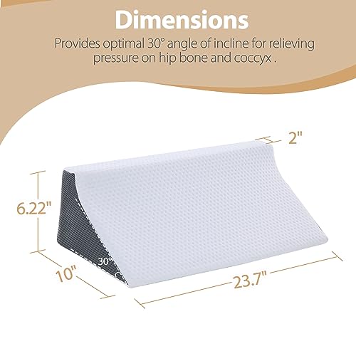 Touchutopia TUUS0412A2010 Wedge Pillow For Sleeping, Side Sleeper Body Back Positioners For Back Pain, Preventing Bedsores, After Surgery, Pregnancy Support thumb #5
