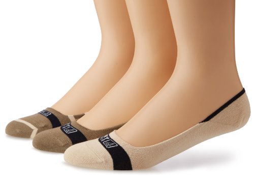 Sperry Men s Signature Invisible No Show 3 Pack Liner Socks, Taupe Bone, Shoe Size: 9.5-13