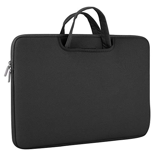 Laptop Tasche,Handtasche,11/14/15.6 Zoll Laptop Hülle mit Schaumstoff/internem Speicher/großer Kapazität/gutesm Tuch/richtiger Dicke,Unterstützung für iPad/Laptop/Tablet(Schwarz 15.6Zoll) Cover