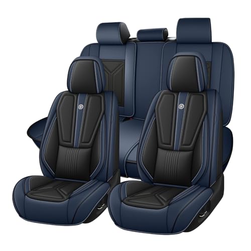 Housses de siège Subaru WRX 2015-2025 en cuir noir bleu