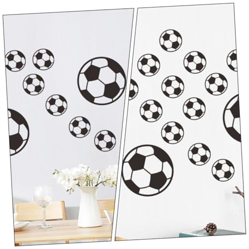 SUPVOX 2 Conjuntos De Decoração Papel De Parede Bola De Futebol Decalque De Parede Autoadesivo Adesi