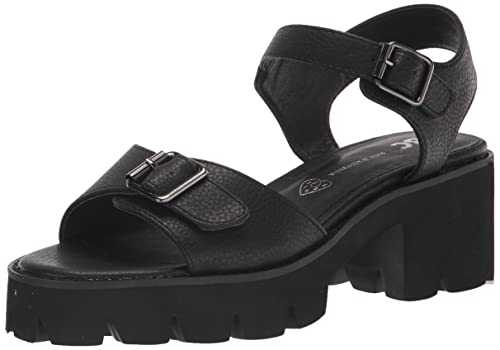 Sandale à Talon Femme BC Footwear So Famous Nu-Pieds V-Leder Noir