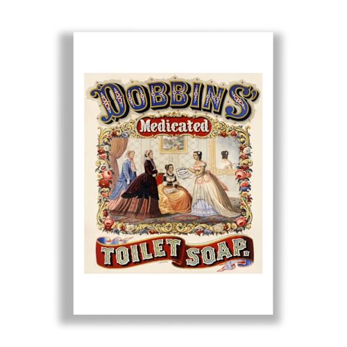 Impression d'art Spiffing Prints Dobbins Savon 1869 grand format mat pour decoration retro