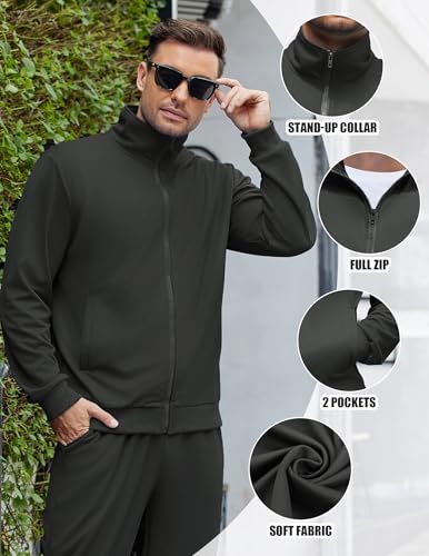 COOFANDY Men's Tracksuits Sweatsuits for Men Sweat Suits 2 Piece Set Athletic Jogging suits Casual Outfits 3XL — view 5