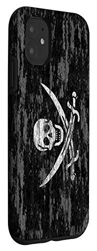 Iphone 11 Jolly Roger Pirate Rustic Flag Case #TOP2