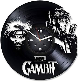Gambit Movie Vinyl Record Wall Clock. Decor for Bedroom, Living Room, Kids Room. Gift for Boys or Men. Christmas, Birthday, Holiday, Anniversary Present. image 5