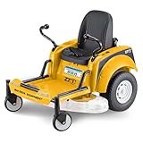 Kid Trax 12V Zero Turn Lawn Mower Tractor Toy - Riding Lawn Mower, Outdoor Toys, Kids Electric Car, Ride On Tractor, Dual Handle, Twist and Turn, Speed to 3MPH, Max Weight of 77lbs, Age 3-7, Yellow