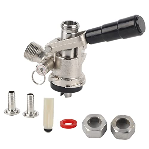 Tapón de barril, conector para barril de cerveza, cesta plana, cabezal de grifo de cerveza de acero inoxidable, conexiones para barriles de cerveza, para cerveza, para cerveza, bares, restaurantes,