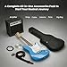 Fender Squier Stratocaster - California Blue Bundle with Amplifier, Gig Bag, Strap, Instrument Cable, Picks, and Austin Bazaar Instructional DVD