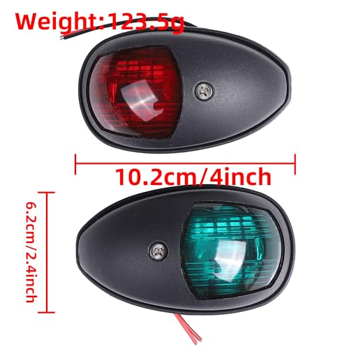 Fuworance LED Boot Navigatie Licht 12 V/24 V Navigatie Signaal Lamp Rood Groen Marine Boot Jacht Anker Licht Waterdichte Navigatie Signaal Waarschuwing Indicator Lichten - Afbeelding 3