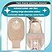 21pcs Two-Piece Drainable Ostomy Pouch with Cut-to-Fit Flange for Colostomy Stoma Care, Including 15pcs Ostomy Bags & 6pcs Skin Barriers