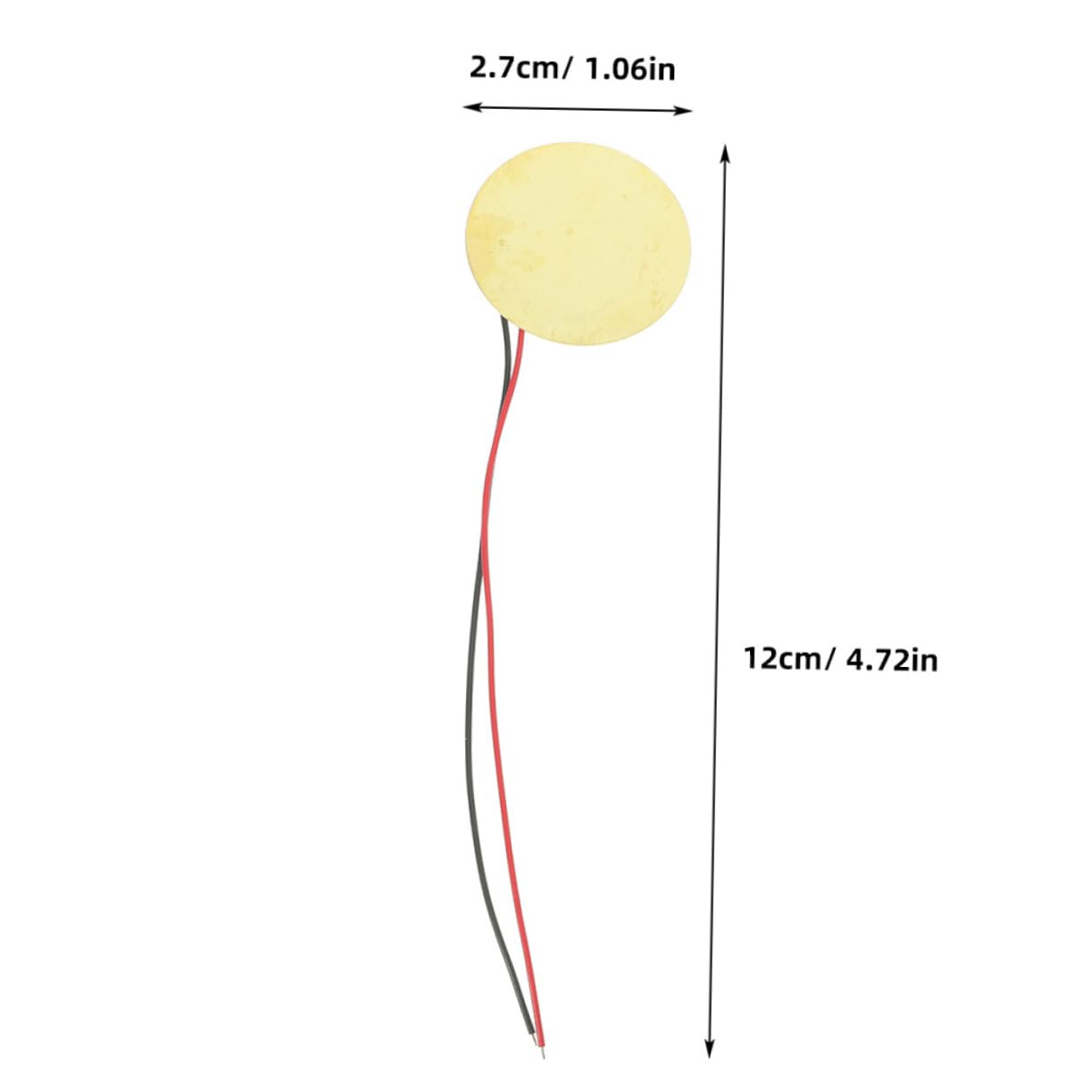 ERINGOGO 40pcs Welding Wire Electric Ceramic Chip Accessories Acoustic Buzzer Trigger Drum Disc Discs with Leads Music Sounder Sensor Amplifiers Discs Copper Sheet