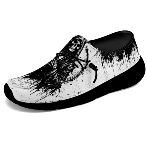 Quorax Women's Men's Skull Shoes Slip-on Loafers Causal Shoes Gifts for Men Women3