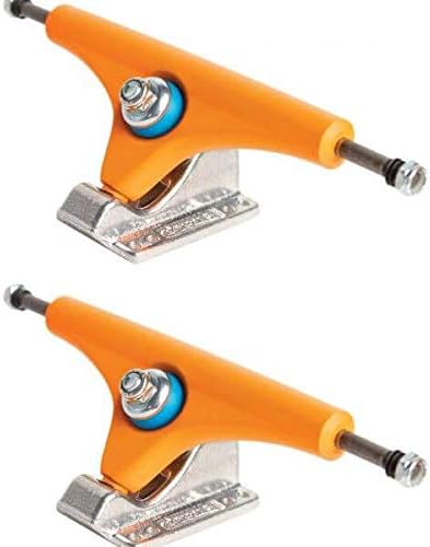 Gullwing Trucks Charger II Orange Skateboard Reverse Kingpin Trucks - 183mm Hanger 10" Axle (Set of 2)