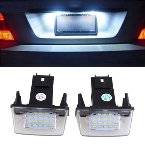 Luces matrícula LED Citroen y Peugeot ideal viajes nocturnos pack 2 lámparas impermeables 4
