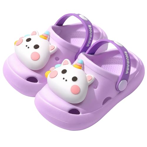 Image of Toddler Little Kids Clogs Slippers Sandals, Non-Slip Girls Boys Clogs Slide Lightweight Garden Shoes Slip-on Beach Pool Shower Slippers