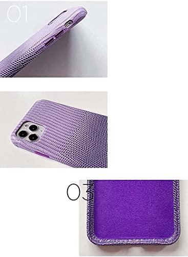 Funda antiarañazos iPhone 13 Pro Max piel púrpura 3