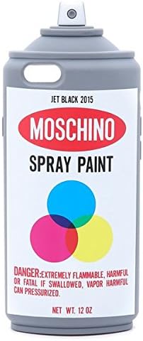 Moschino Color Graffiti Spray Paint Bottle Soft Silicone Case Cover for iPhone 6 (4.7")