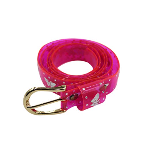 JUMISEE Women Girls Candy Color Holo Butterfly Waist Belt With Buckle Fluorescent Clear Jelly Belt for Jeans Pants Dresses2