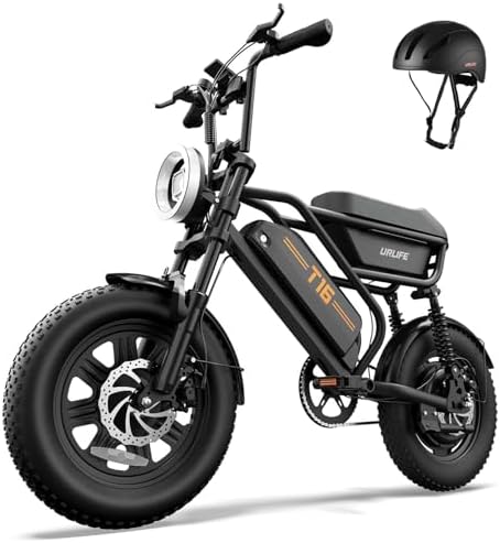 URLIFE Electric Bike for Adults/Teens, 16" Fat Tire, 1000W Peak M...