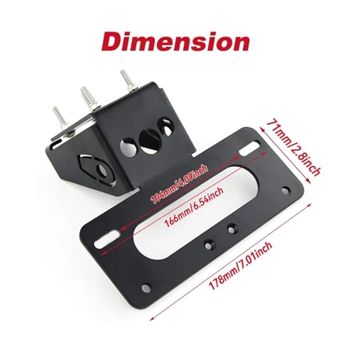 Support de plaque Kawasaki Z1000SX résistant vibrations fixation arrière