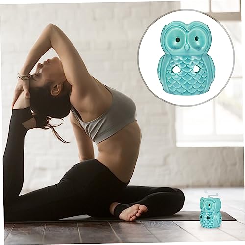 Brûleur de parfum design compact hibou bleu, grand diffuseur d'arômes céramique