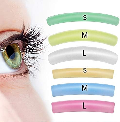 Eyelash Perm Pads Lash lift Silicone Pads 6 Size Reusable Eyelash Perming Silicone Pads Eyelash Perming Curler Shield Pads for Eyelash Lifting, S/M/L