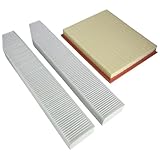 Engine Air Filter & 1 Pair Cabin Air Filter Fit for 1999-2004 Jeep Grand Cherokee 4.0L 4.7L Replace