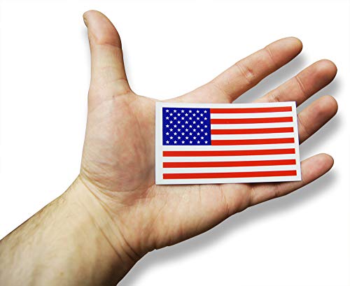 Small American Flag Patriotic Military Magnets Set Mini Rectangles In Classic Red, White, & Blue Us Design (12 Pieces) #TOP4