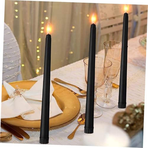Velas Cónicas LED Pilas Sin Humo Ni Cera para Candelabros 4