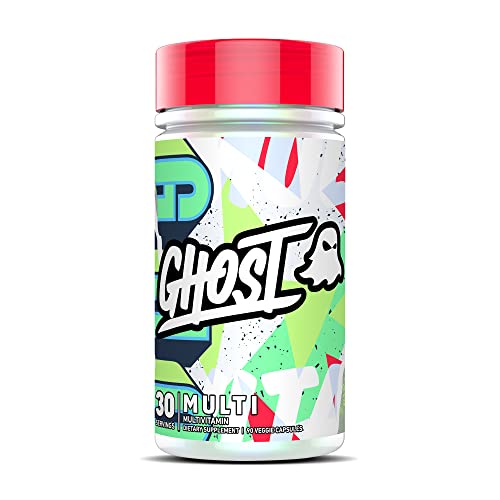 GHOST Multi Multivitamin for Men & Women, 90 Capsules - Loaded with 21 Vitamins, Minerals & Key Nutrients - Vitamin A, Vitamin C, Vitamin D, Vitamin E & Zinc - Free of Gluten, Soy & Sugar, Vegan