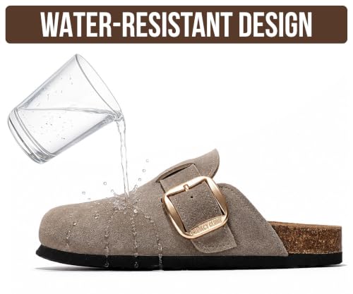 Image of 100% Genuine Leather Clogs for Women Footwear - Fall Shoes for Women